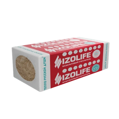 Утеплитель IZOLIFE Л 35 ОПТИМА (30кг/м3) 1200х600, 100 мм 4пл/2,88м2 0,288м3