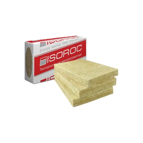 Утеплитель ISOROC Изорок Изофлор (110кг/м3) 1000х600, 50 мм 6пл/3,6м2 0,18м3