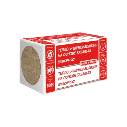 Утеплитель ISOROC Изорок ПП-60 (60кг/м3) 1000х600, 100 мм 4пл/2,4м2 0,24м3