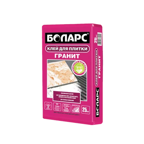 Клей для плитки БОЛАРС ГРАНИТ, 25 кг.